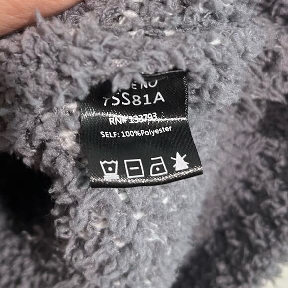 POL Womens Cozy Soft Textured Slouchy Graphic Heart Pullover Sweater Size Medium - Picture 8 of 9